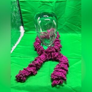 Purple Textured Scarf